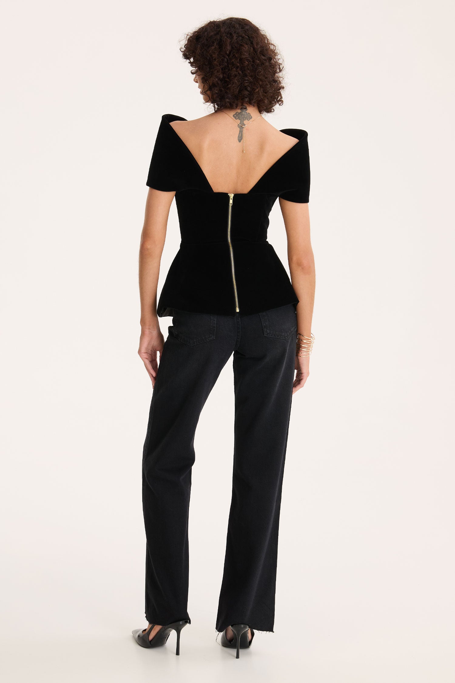 Black Velvet Top