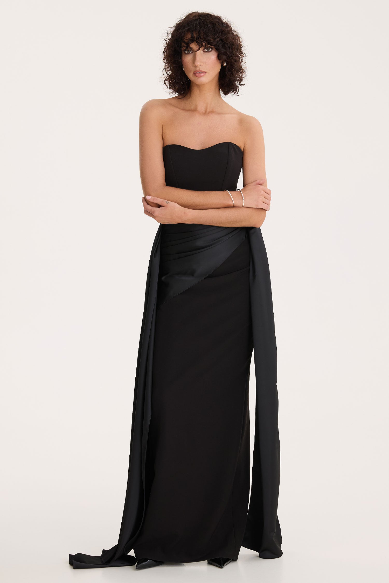 Noir Drape Gown