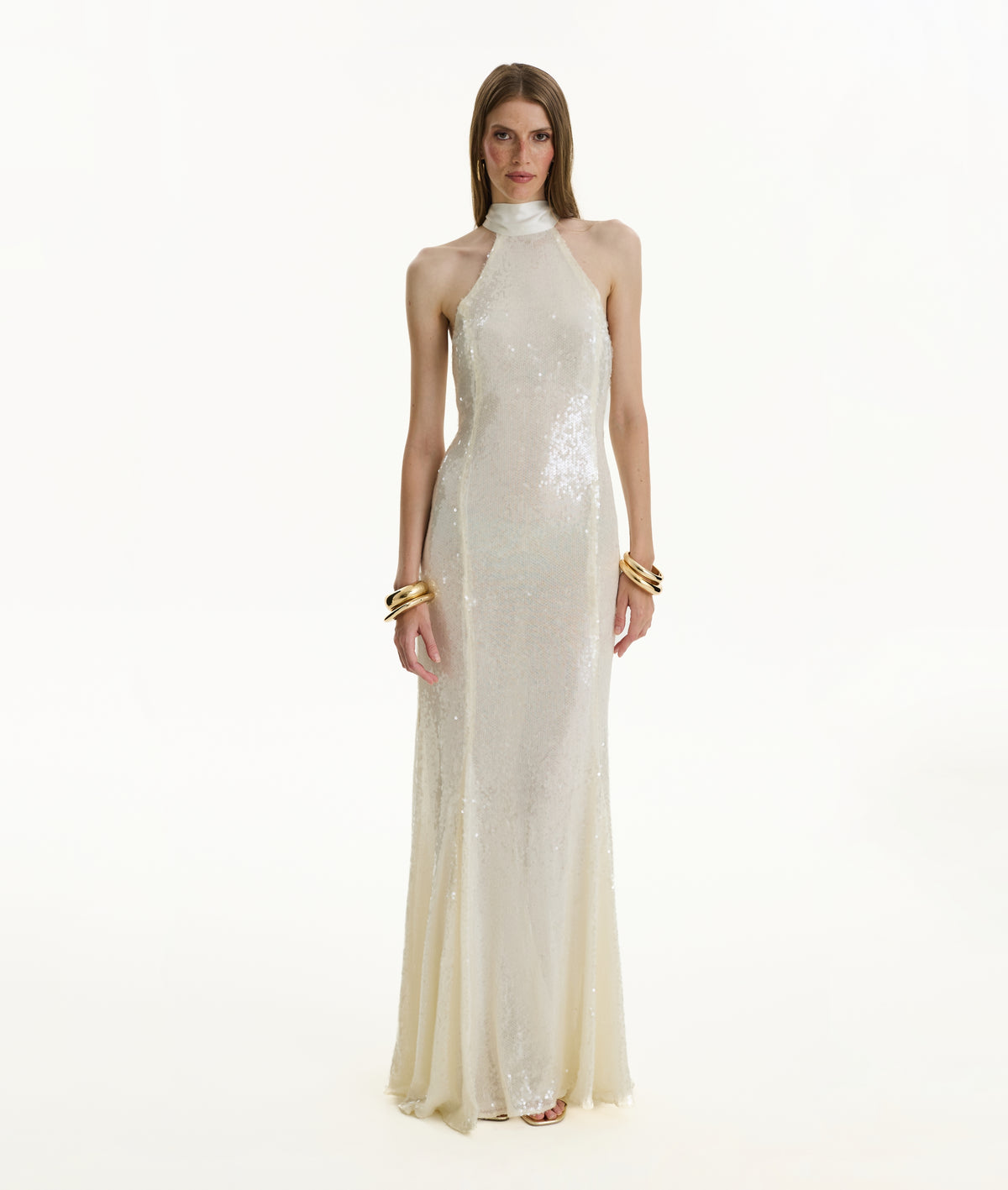 Ivory Sequin Dress
