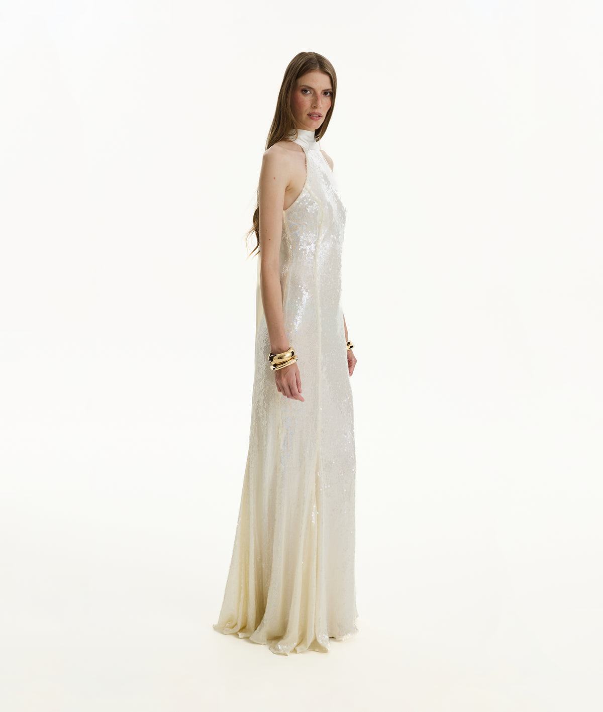 Ivory Sequin Dress