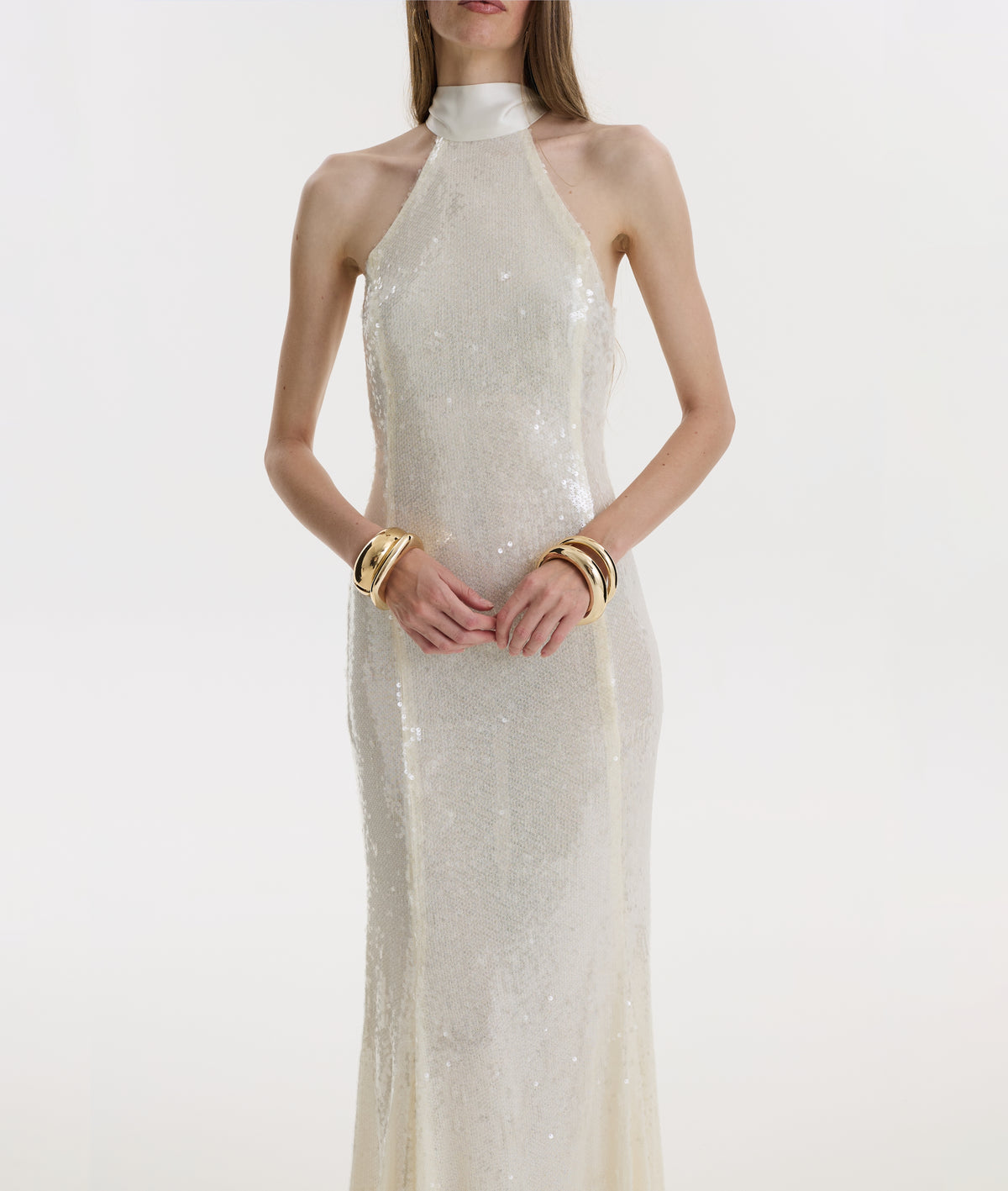 Ivory Sequin Dress